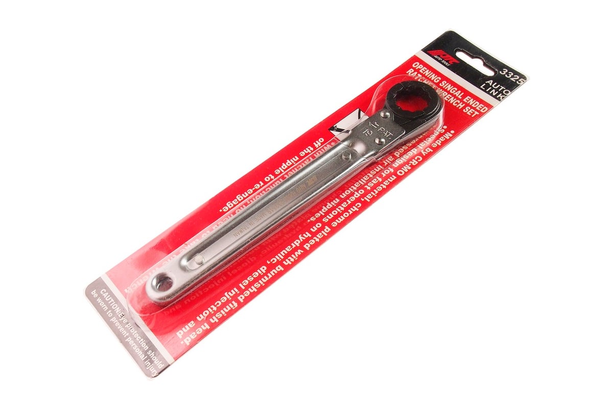 Раскрывающийся двенадцатигранный ключ с трещоткой 19мм, 200мм JTC ...