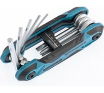 Набор имбусовых универсальных ключей GROSS PH,SL,HEX, CrV, складные, 8 шт.// 16414