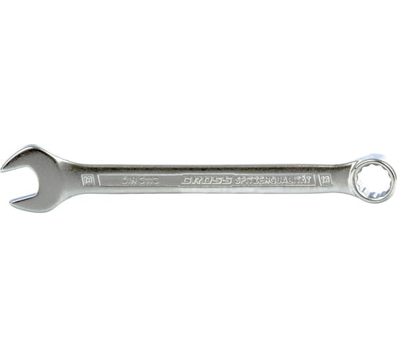 Комбинированный ключ GROSS 13 мм, CrV, холодный штамп 15132