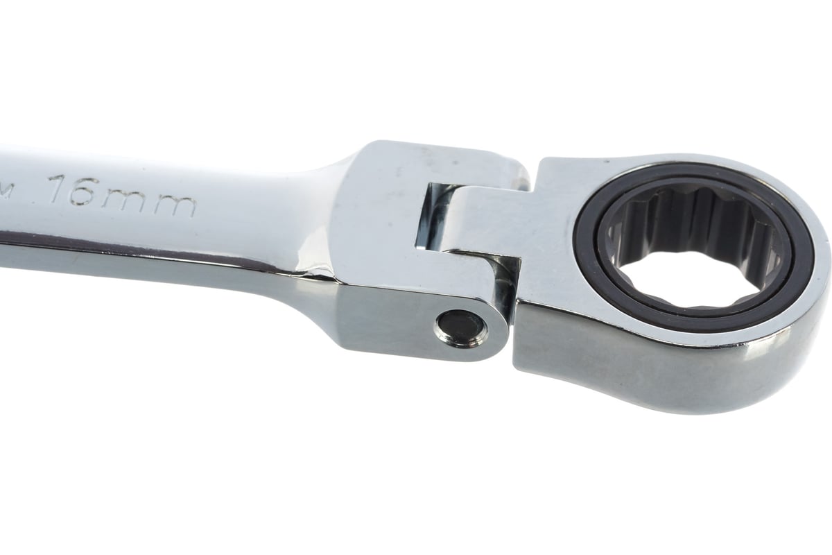 Рожковый ключ с храповиком на шарнире 16мм Hans 1165FM16 - выгодная .