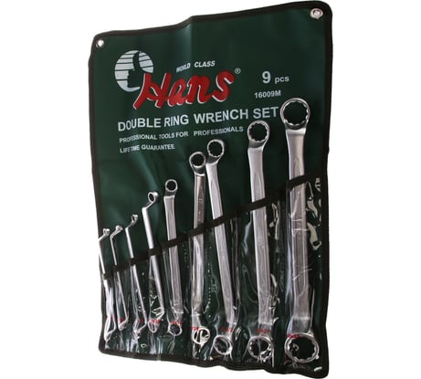 Комплект накидных ключей 6-32мм, 9шт Hans 16009M