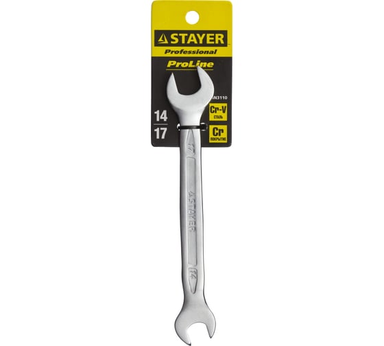 Гаечный рожковый ключ STAYER PROFI 14х17мм 27035-14-17