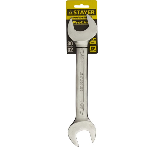 Гаечный рожковый ключ STAYER PROFI 30х32мм 27035-30-32