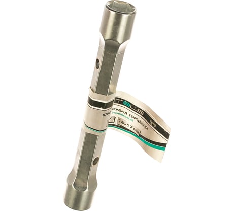 Торцевой усиленный ключ-трубка STELS 16x17 мм, CrV 13773