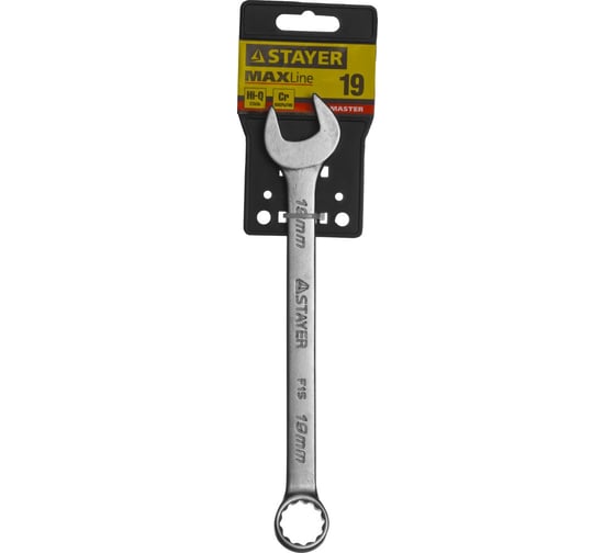 Гаечный комбинированный ключ STAYER MASTER 19мм 27085-19