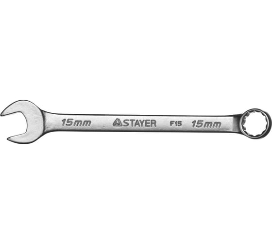 Гаечный комбинированный ключ STAYER MASTER 15мм 27085-15 1