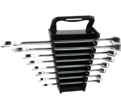 Набор комбинированных ключей СИБРТЕХ 8-19 мм, CrV, 8 шт. 15448