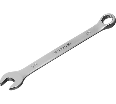 Комбинированный ключ STELS 10 мм, CrV, матовый хром 15206