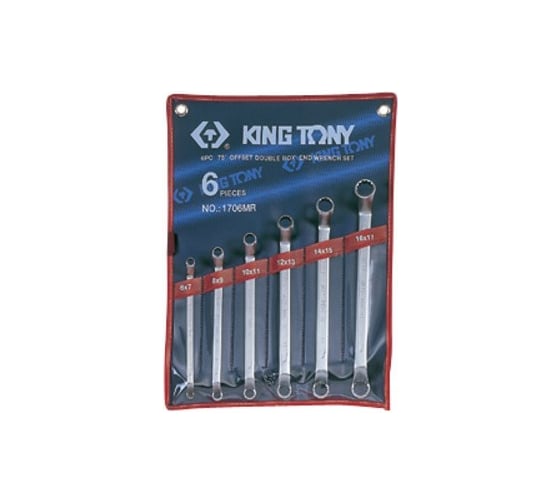 Набор накидных ключей KING TONY 6-17 мм, 6 шт. 1706MR