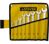 Набор гаечных комбинированных ключей 6-17мм, 8шт STAYER PROFI 27081-H8