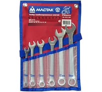 Набор комбинированных ключей 10-19мм 6шт МАСТАК 0211-06P