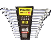 Набор комбинированных гаечных ключей 8-24мм, 12шт STAYER MASTER 27085-H12