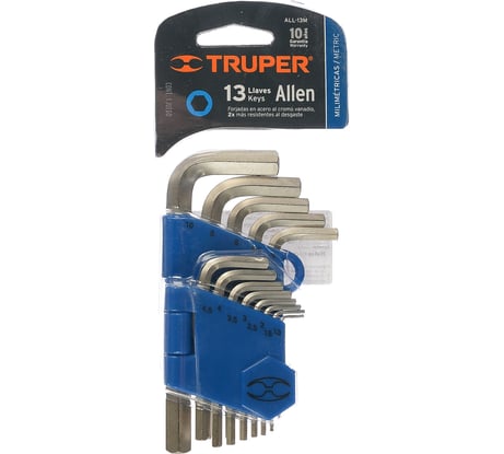 Набор шестигранных ключей TRUPER 13 шт ALL-13M 15542