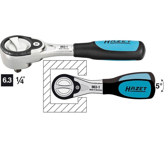 Мини-трещотка HAZET 863-1