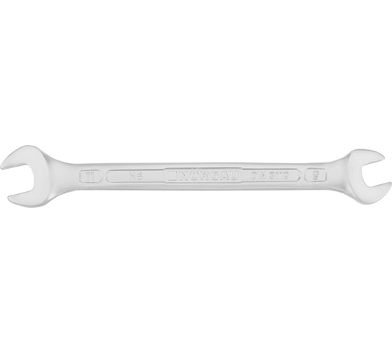 Двусторонний рожковый ключ NORGAU тип N6-9x11, 9х11, длина 156 мм 060107124 1