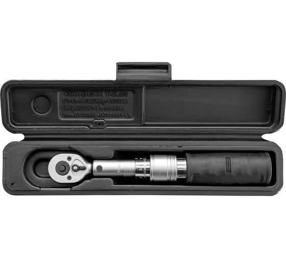 Двусторонний динамометрический ключ THORVIK TWBDM1415 1/4DR, 1-5 Нм 053576