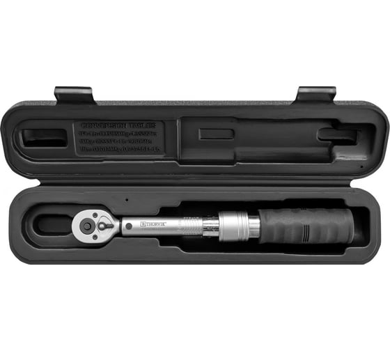 Двусторонний динамометрический ключ THORVIK TWBDM14630 1/4DR, 6-30 Нм 053577