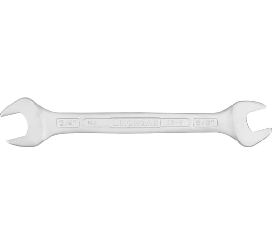 Двусторонний рожковый ключ NORGAU тип N6-5/8x3/4 5/8x3/4", длина 221 мм 060107376 1