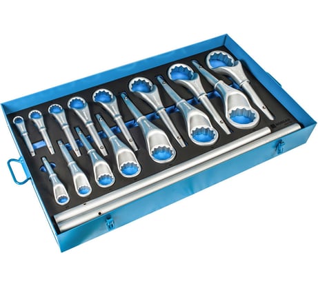 Набор накидных ключей NORGAU (24-85 мм), 19 предметов, тип N2ATM, 060410019