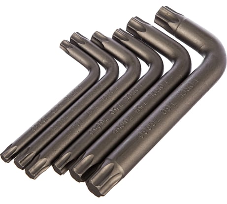 Набор Г-образных ключей с звездочек FORCE Т40-Т60 6 предметов 5063