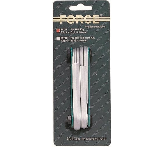 Набор шестигранных ключей в ручке FORCE 7 предметов 5072F