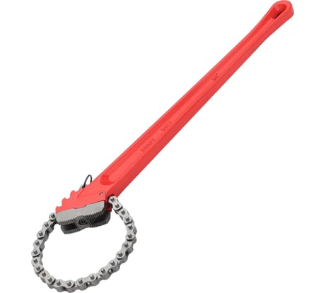 Односторонний цепной трубный ключ с двойными губками REKON 24" 028424