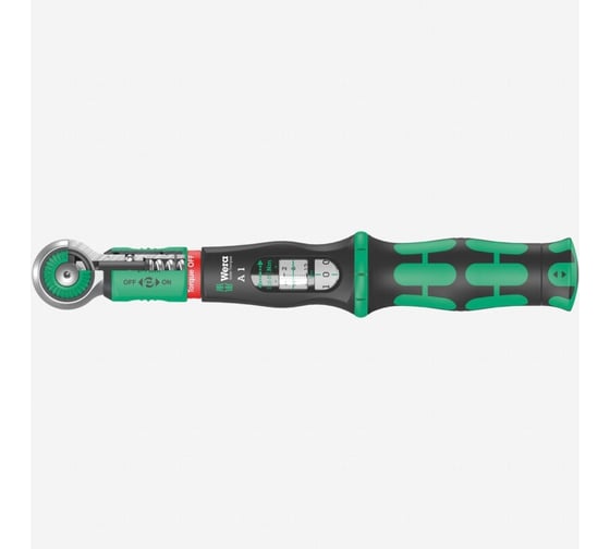 Динамометрический ключ WERA Safe-Torque A 1, присоединительный квадрат 1/4", 2-12 Нм WE-075800 1