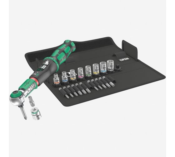 Набор WERA Safe-Torque A 2 Set 1, присоединительный шестигранник 1/4", 2-12 Нм, 23 предмета WE-075832