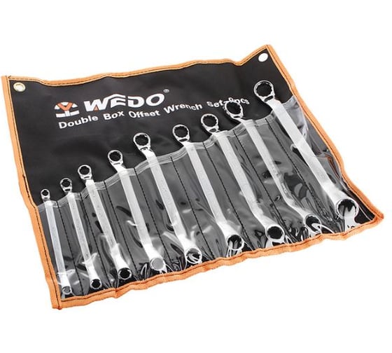 Набор ключей накидных двусторонних WEDO 6-23 мм, 9 шт. WD202B9