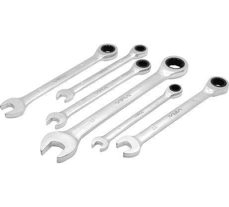 Набор комбинированных ключей c трещоточным механизмом VIRA 6 шт. 511600