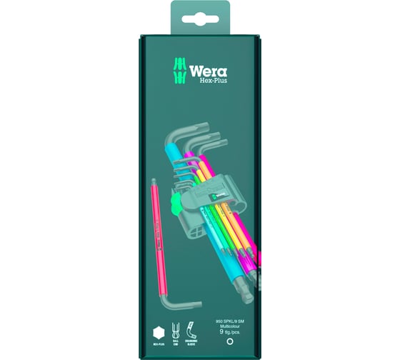 Набор Г-образных ключей WERA WE-022089