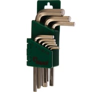 Набор Г-образных шестигранников Hans 1.5-10мм, 9шт. 16764-29M