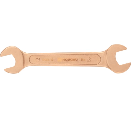 Рожковый ключ NORGAU тип N6-12x13NSB искробезопасный, 12х13 мм, длина 128 мм 069002050