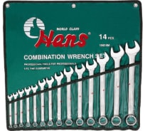 Комплект комбинированных ключей Hans 10-32мм 14 шт 16614M