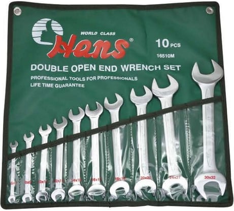 Комплект рожковых ключей Hans 6х7-30х32мм 10шт 16510M