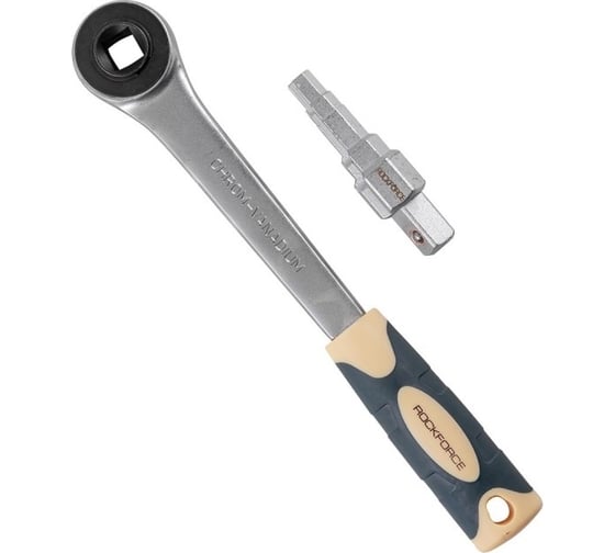Трещотка ROCKFORCE с внутренним квадратом 1/2'' и ступенчатым ключом для американок, RF-4031(52306)