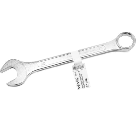 Комбинированный ключ WMC TOOLS 30мм 12-гранный прямой WMC-75530(50727)
