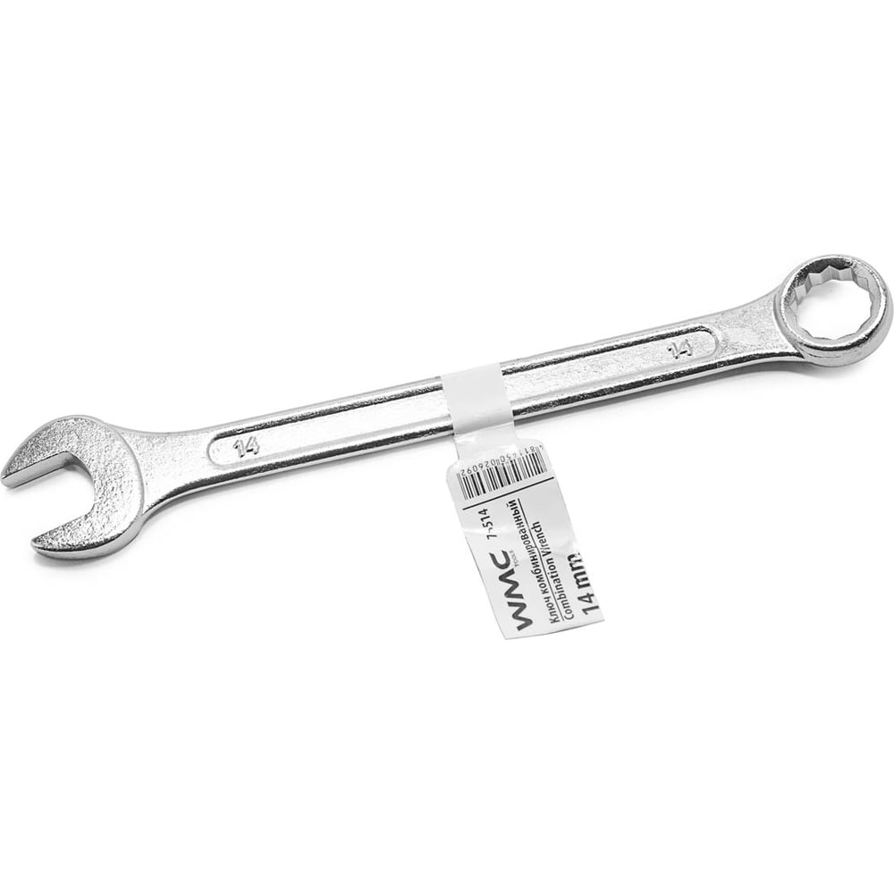 Комбинированный ключ WMC TOOLS 14мм 12-гранный прямой WMC-75514(50712 ...