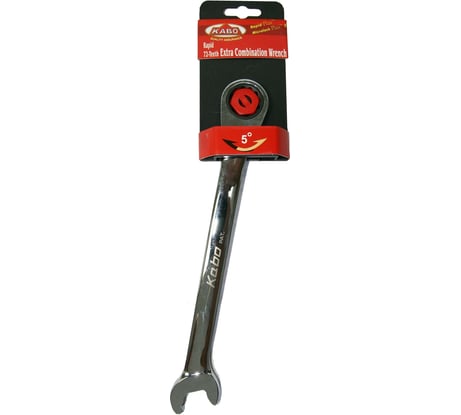 Комбинированный ключ трещоточный с быстрозахватной рожковой частью 19 мм KABO PFD191 72 зубца