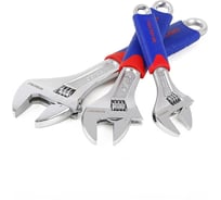 Набор разводных ключей c двухкомпонентной рукояткой WORKPRO 3 штуки W003201