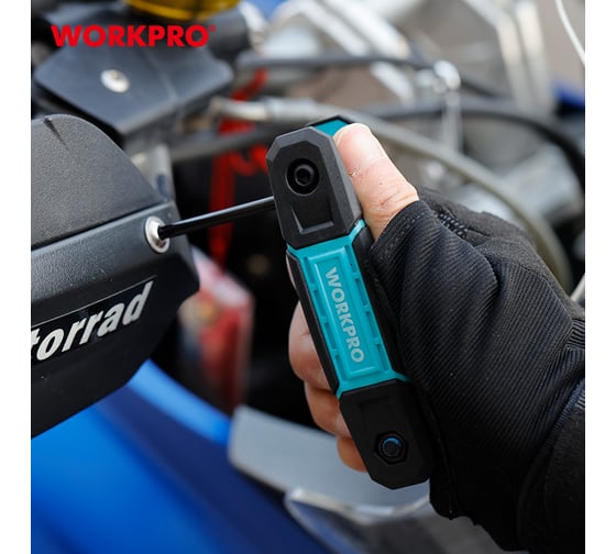 Набор шестигранных ключей WORKPRO TORX, складной, 8 шт.  WP222030