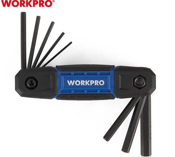 Набор шестигранных метрических ключей WORKPRO 8 шт. складной WP222028