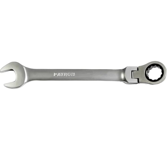 Комбинированный трещоточный ключ с шарниром PATRON 27 мм P-75727F 1