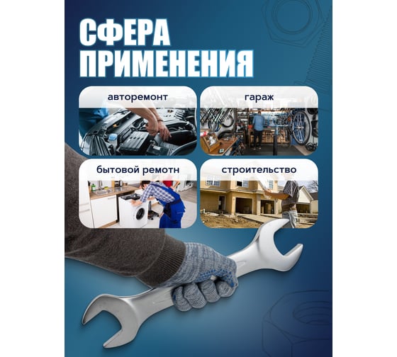 Рожковый ключ PATRON 41x46 мм P-7544146(47476)
