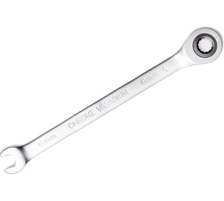 Комбинированный трещоточный ключ PATRON 6 мм P-75706