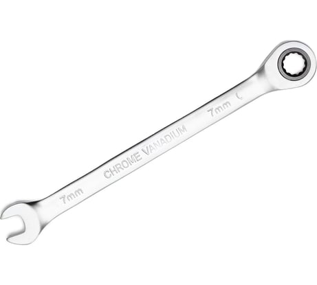 Комбинированный трещоточный ключ PATRON 7 мм P-75707