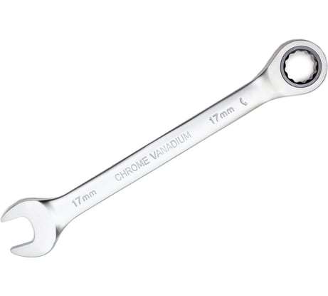 Комбинированный трещоточный ключ PATRON 17 мм P-75717