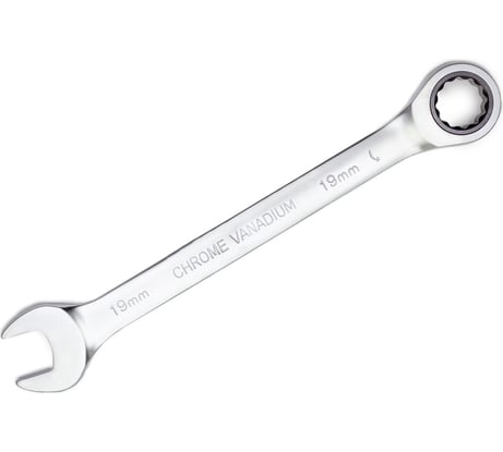 Комбинированный трещоточный ключ PATRON 19 мм P-75719