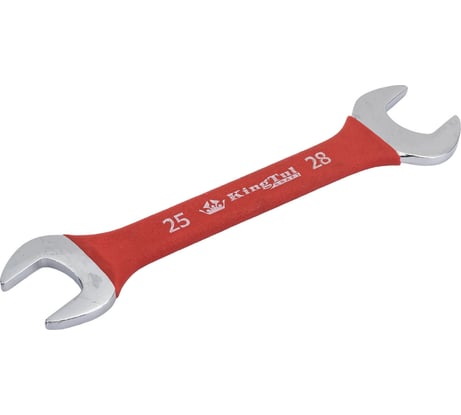 Рожковый ключ KingTul 25x28 мм, в прорезиненной оплетке KT-102528k(322528)
