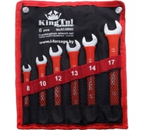 Набор комбинированных ключей KingTul 6пр. 8, 10, 12, 13, 14, 17 мм на полотне KT-3006k(10238)